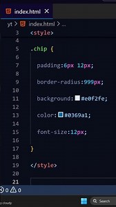 Tag/ui chip using css #coding #webdesign