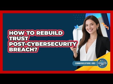 How to Rebuild Trust Post-Cybersecurity Breach?