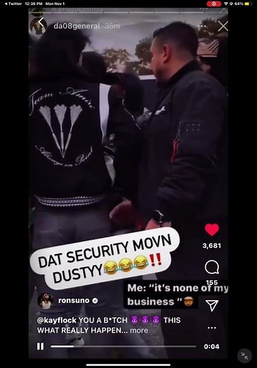 Ron Suno shows proof throwing first hit at Kay Flock during Rolling Loud