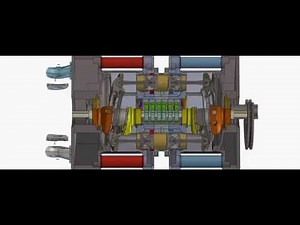 Opposed piston engine axial diesel