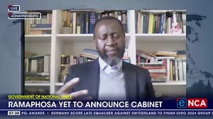 4.9K views · 41 reactions | The success of the government of national unity will depend on how it is structured, and the competency of politicians appointed to Cabinet. That’s according to Professor William Gumede, Executive Chairperson of the Democracy Works Foundation. More details on eNCA.com #DStv403 #QuestionThinkAct | eNCAnews | Facebook
