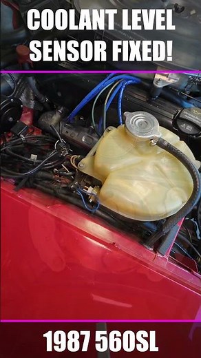 R107 - Coolant Level Sensor Test - FIXED! #CoolantFlush #AirLock #DIYAutoRepair #NoSpillFunnel