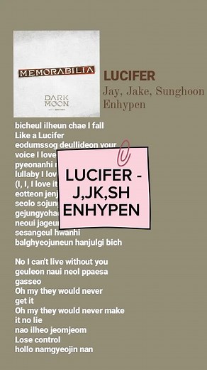 Enhypen Lucifer English Lyrics