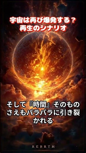 宇宙は再び爆発する？終わりから始まる「再生」のシナリオ #宇宙の未来 #宇宙の終焉 #ビッグリップ