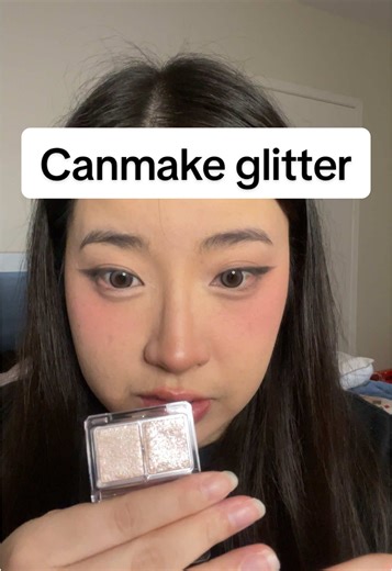 All I ever do is yap and buy glittery makeup @CANMAKE TOKYO【公式】 jewelry shadow veil in 06 #makeup #glitter #douyinmakeup #kbeauty #asianmakeup