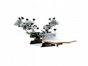 RILEY HOPKINS 250 4 COLOR 1 STATION SCREEN PRINTING PRESS WITH XY MICRO REGISTRATION