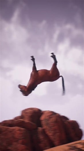 Cowboy Horse Backflip in Wild West Animation