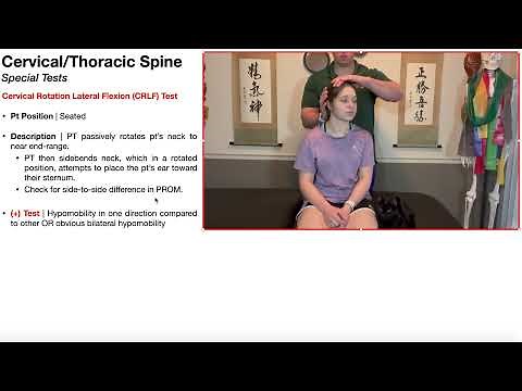 Cervical Rotation Lateral Flexion (CRLF) Test | Rationale & Interpretation