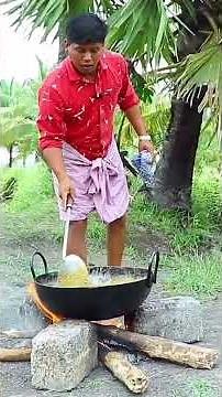 100 Goat brain cooking | village cooking channel