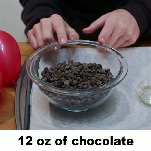 How to make chocolate balloon bowls | Short version