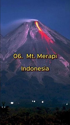 Top 10 Most Dangerous Active Volcanoes in the world❤🌎😱💥🌄#top #top10 #dangerous #volcanoes #shorts