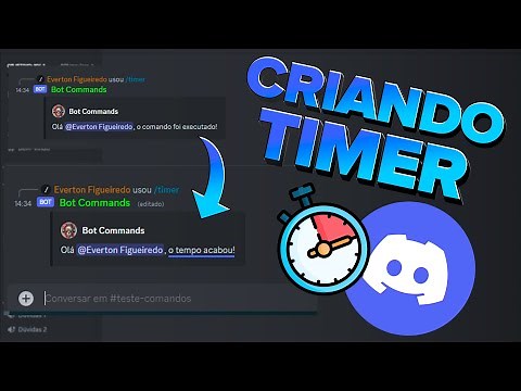 Como criar um Comando de Timer para BOT no DISCORD - Criando comando de TIMER para BOT - Discord V14