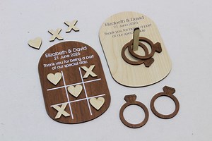Personalised Table Wedding Games | Unique Wedding Favours | Ring Toss | Wedding Keepsake Gift | Wedding Ideas | Tic Tac Toe Game - Etsy