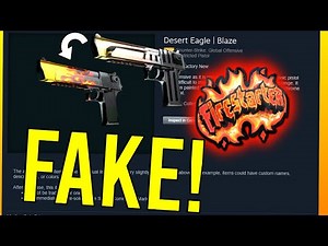 How To Make A FAKE Desert Eagle Blaze! (CS:GO Skins)