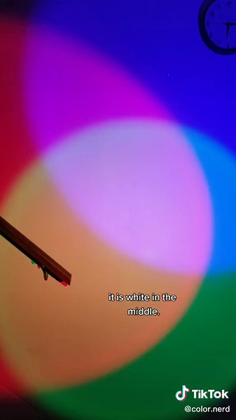 Exploring RGB mixing with my kids. #colortheory #colorscience #steameducation #rgb