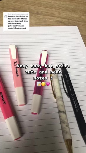 Cute and Neat Note-Taking Tips: Easy Highlighter Pen Ideas