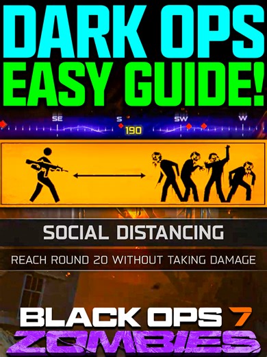 "Social Distancing" Dark Ops EASY GUIDE! - Black Ops 7 Zombies #bo7zom... | zombies