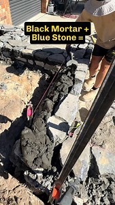 7.8K views · 2.2K reactions | In this video I’m capping the top of a bluestone garden wall. In the background you can see the set of stairs I’ve built. I’ll upload a video of them tomorrow. #canberra #stonework #stonemason #landscaping #mason #construction #building #stonewalling | Ivey Masonry | Facebook