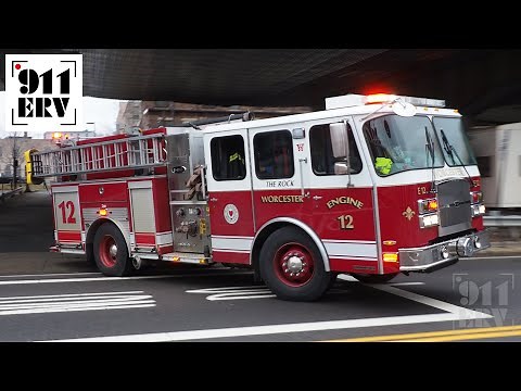 Worcester Fire and Worcester EMS Responding | Engine 12 and Ambulance 2668