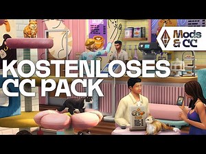 Cute CAT CAFE Pack 😻☕️ The Sims 4 CC Introduction