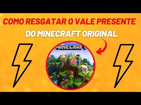 MINECRAFT - COMO RESGATAR O VALE PRESENTE (GIFT CARD) DO MINECRAFT ORIGINAL!!! - TUTORIAL