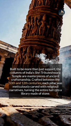 2.6K views · 34 reactions | These ancient Indian columns serve as a library of religious stories carved directly into the stone. #ancienthistory #heritage #arthistory | Earthly Wonders | Facebook