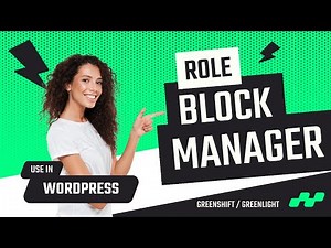 Role based block manager and Simplified panels in Greenshift GreenLight WordPress plugin