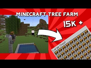 Minecraft Automatic Tree Farm Tutorial 🌳