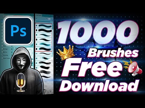 How to Download Brushes for Photoshop I Download 1,000 FREE BRUSHES