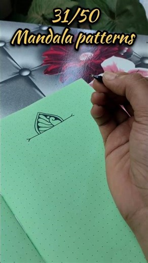 31/50 Mandala patterns ✨ #drawingtechniques #mandalaartforbeginners #mandalapattern