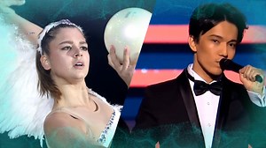 Aleksandra Soldatova (Love of Tired Swans - Dimash) Demonstration performance, Alexey Nemov's show "Sports Legends" 2019 | Dear DK el mejor cantante del mundo
