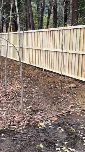 Wood privacy fence in Keene Valley. | Freedom Fence Co. | Facebook