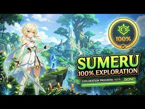 🎮 Exploring Sumeru Map 100% "Genshin Impact" Live