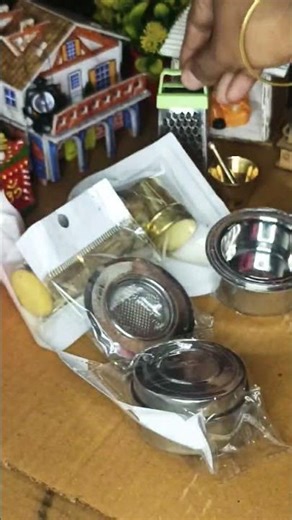 Miniature Real Cooking Kitchen Set Unboxing #shorts #kitchengadgets #kitchenset #miniature #trending