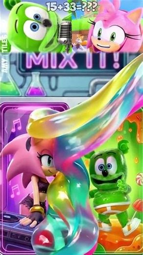 Gummy Bear & Amy Rose Mix it! #gummybear #sonic #mixit