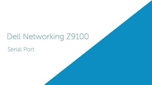 Anleitung zum Ersetzen des seriellen Anschlusses für Dell Networking Z9100