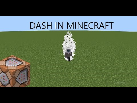 How to make a Dash in MINECRAFT(BEDROCK)