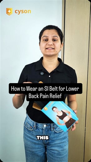 How to Wear an SI Belt for Lower Back Pain Relief #cyson | Cyson