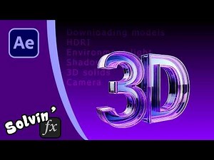 Step by step guide to using 3D Models in After Effects