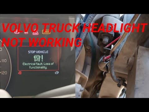 Volvo truck head light not working