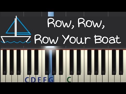 Easy Piano Tutorial: Row Row Row Your Boat with free sheet music