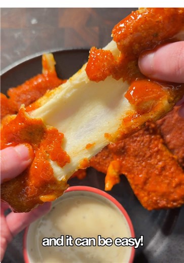 Air Fryer Nashville Hot Mozzarella Sticks Recipe