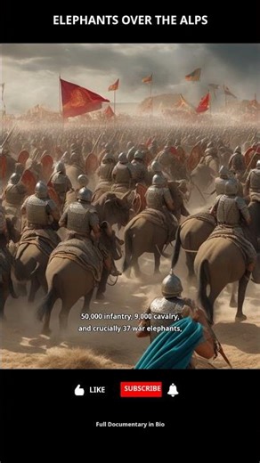 Hannibal Marched WAR ELEPHANTS Over The Alps In WINTER #Shorts