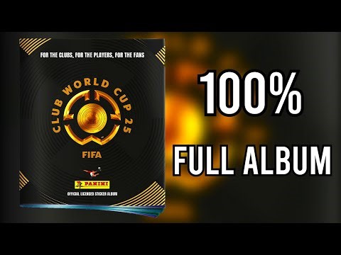 Panini Full Sticker Album FIFA Club World Cup 2025 100% - COMPLETE, LLENO, COMPLETO, ЗАПОЛНЕННЫЙ
