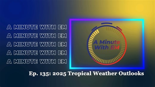 68 reactions |  A Minute with EM: 2025 Tropical Weather Outlooks  Starting tomorrow, May 15, the NOAA NWS National Hurricane Center will begin issuing tropical weather outlooks for the 2025 Atlantic hurricane season. Meteorologist Scottlin Wilson breaks down what we should expect for the updated outlook system. | Escambia County Emergency Management | Facebook