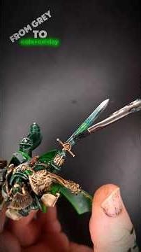 WARHAMMER 40k LION EL'JONSON Dark Angels painting tutorial green glowing sword