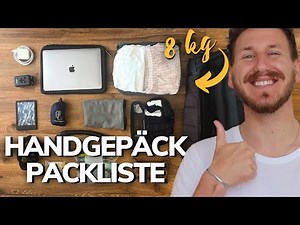 Cheap flights: Packing hand luggage for 1 week | max. 8 kg hand luggage packing list