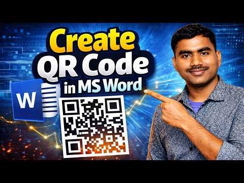 How To Create QR Code in MS Word | how to generate qr code in ms word