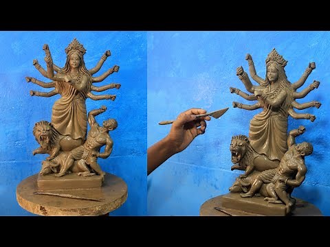 How to make maa durga | small durga murti making | clay modelling