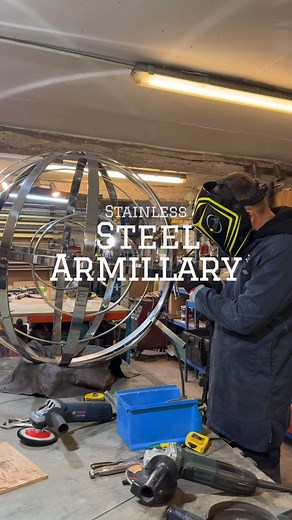 Watch our expert craftsmanship in action as this Stainless Steel Armillary is made. Each sundial we make is precisely calculated for the coordinates of your garden, so not only is it a beautiful garden focal point, you can actually rely on it to tell accurate time. #sundial #gardensculpture #armillary #gardendesign #handcrafted #stainlesssteel #gardenfeature #bordersundials | Border Sundials | Facebook